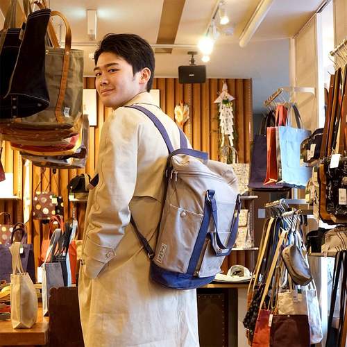 一泽信三郎日产通勤双肩帆布