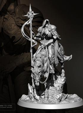 80mm ZBBOY监制 幽灵骑士古代 树脂兵人 白模 TD-3766