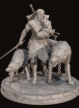 人高 38mm 50mm 75mm 狼族旅途 树脂兵人 TD-7018/3D