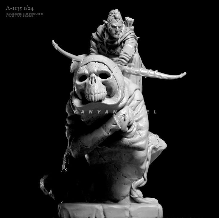 1/24 狼族勇士  树脂手办兵人 白模(原特)  a-1135