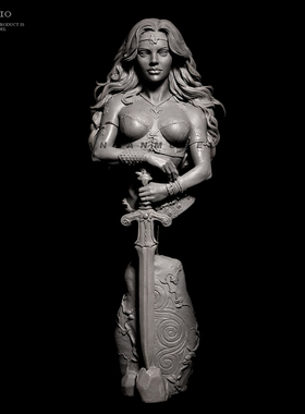 1/10 神女剑士半身像 树脂手办兵人 白模(原特)  A-1239