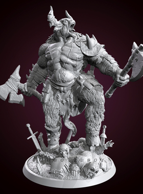 全高 45mm 60mm 80mm  神话牛头斗士 树脂兵人 TD-7192/3D