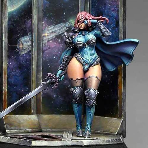 38mm  Beauty Soldier 女神系列 树脂兵人(原特) A-1965