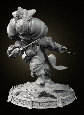 人高 30mm 45mm 65mm 中东小王子  树脂兵人 白模 TD-7511 /3D