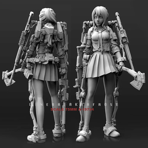 机甲美女树脂兵人