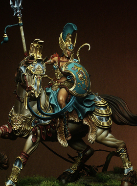 1/24 75mm 奇幻龙骑士 树脂手办 兵人 白模(原特)  A-1598