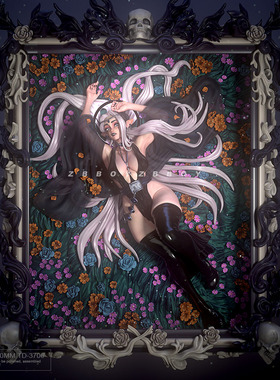 120mm ZBBOY监制 花框女神 树脂兵人 白模 TD-3706