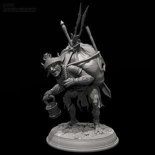 人高 50mm 38mm 怪人盗贼手办 树脂白模 TD-6338/3D