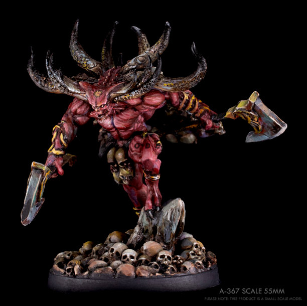 55mm 地狱恶魔战士  树脂女兵人 白模(原特)  a-367