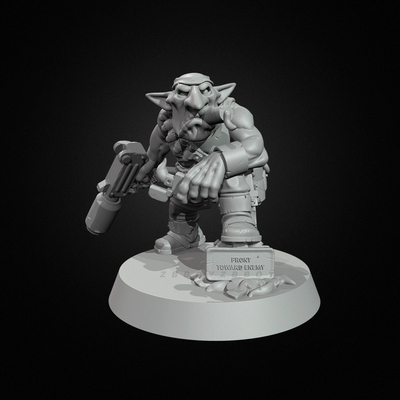 人高 25mm 38mm  小妖怪 树脂兵人 模型 白模  TD-7306/3D