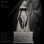 2873 ZBBOY监制 75mm 女兵人 树脂手办 圣女出浴 白模