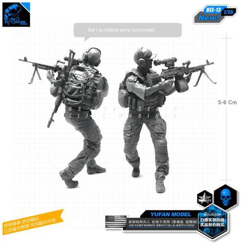 现代美军机枪手突击兵人1/35树脂兵人BEE-13