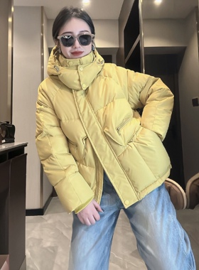 2023冬季超火棉服洋气百搭宽松短款韩版学生大码个性加厚保暖棉袄