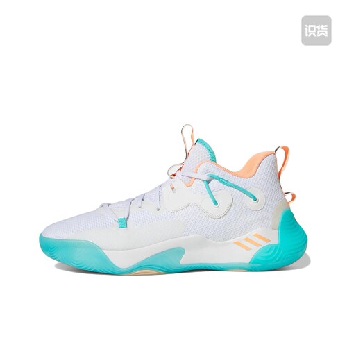 adidas  Harden Stepback 3 篮球鞋 男款 白绿GW4215广东66仓