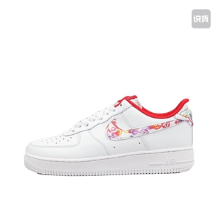 Nike Air Force 1空军一号轻便板鞋GS/白红cu2980-191广东cj仓