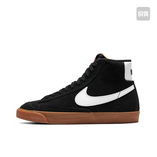 Nike Blazer 77 suede 包裹性板鞋 女款 黑白DB5461-001广东66仓