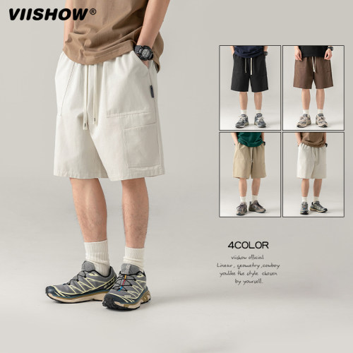 VIISHOWCityBoy美式工装短裤男