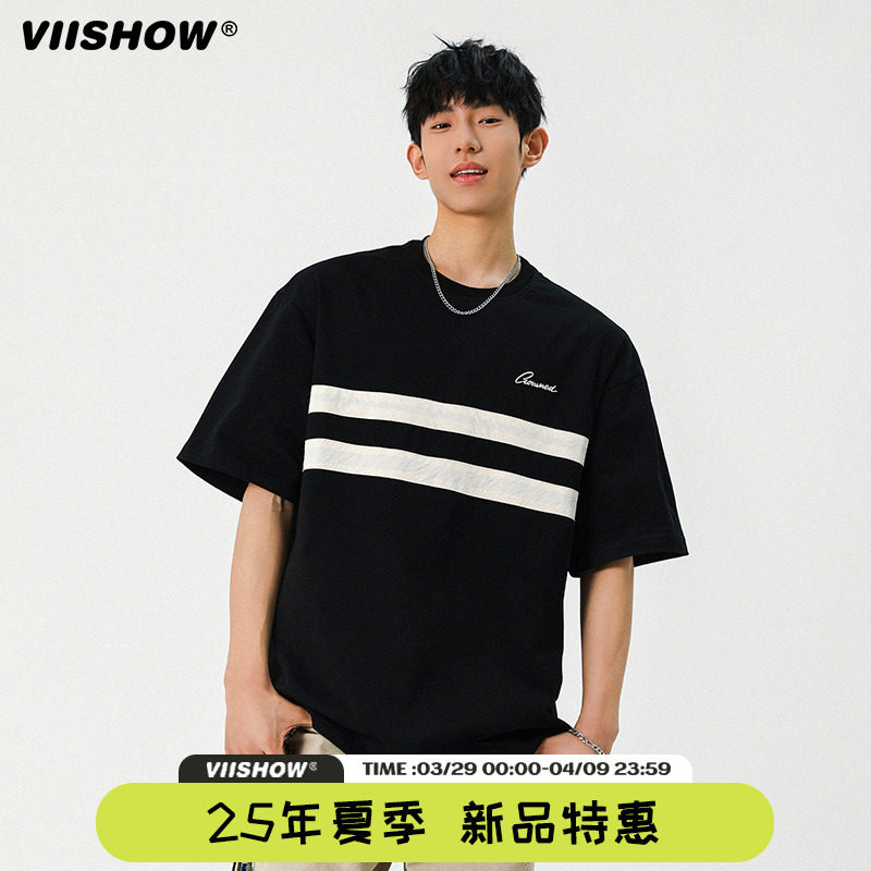 ��ɫ M VIISHOW��ʽ�������ƶ���T�����ļ��¿�oversizeײɫ���������