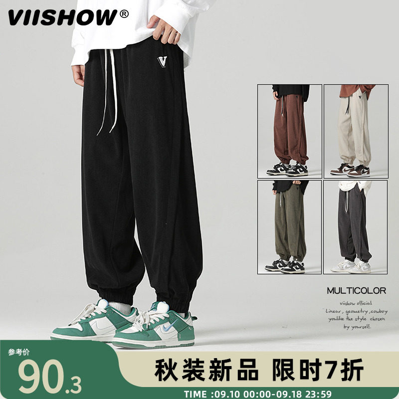 VIISHOW裤子男士春秋新款美式潮流男生休闲裤宽松束脚运动长裤使用感如何?