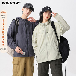 VIISHOW防晒衣男2024年夏季 速干防紫外线轻薄户外防风皮肤衣外套