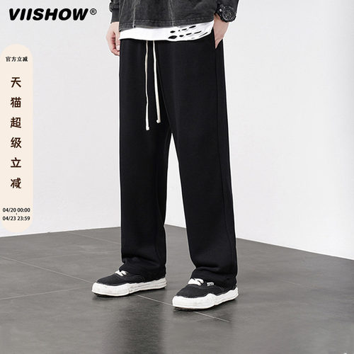 VIISHOW春季新款潮牌百搭休闲裤