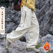 户外防风防水加厚徒步登山裤 VIISHOW新款 男女同款 加绒冲锋裤 冬季