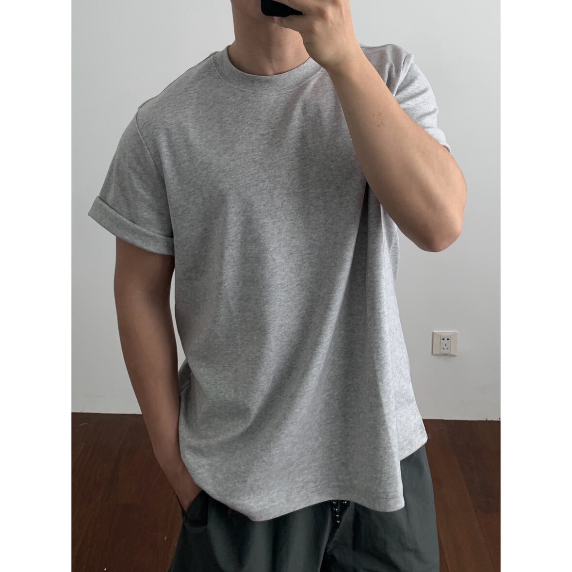 Daily 1|凉感基础纯色T恤匹马棉宽松透气全棉打底短袖Supima tee