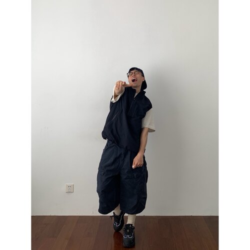 Daily 1|山系户外防风马甲cityboy宽松立领工装坎肩叠穿无袖外套