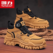 回力男鞋 纽扣高帮大黄靴雪地运动登山靴子男款 马丁靴2025新款 冬季