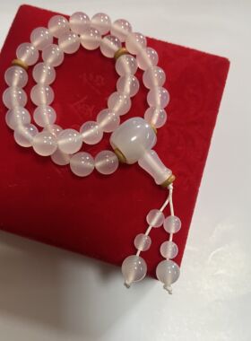 泰斯比哈念珠民族用品天然玛瑙33粒10毫米