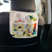 出口日本汽车座椅收纳袋多功能可爱卡通车载椅背挂袋车内装 饰品