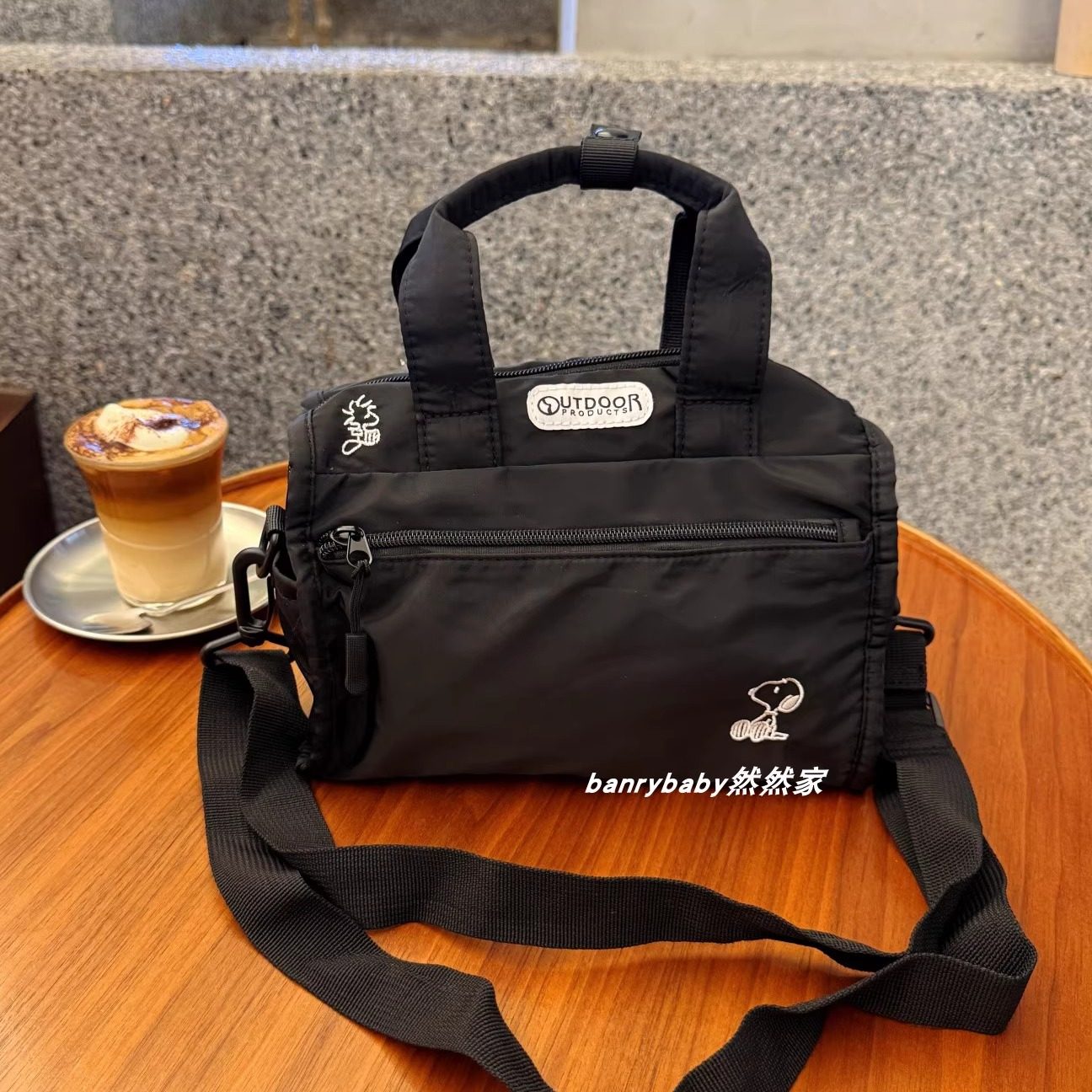 日系可爱卡通史努比手提斜挎包轻便防水相机包简约通勤包