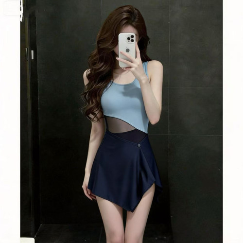韩ins连体泳衣女性感纯欲高级感