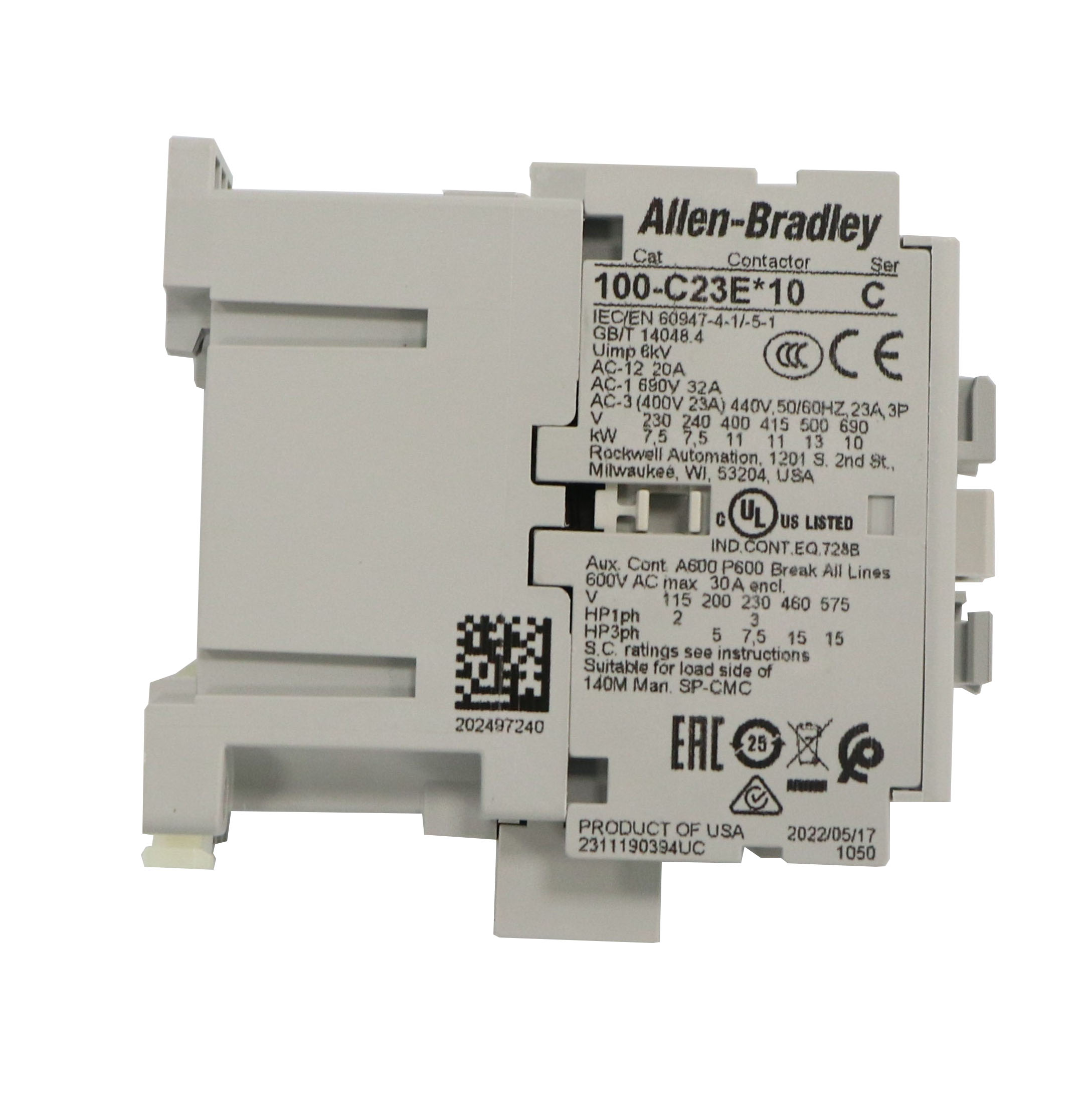 AB Contactor 100-C23UEJ10 接触器100C23E*10