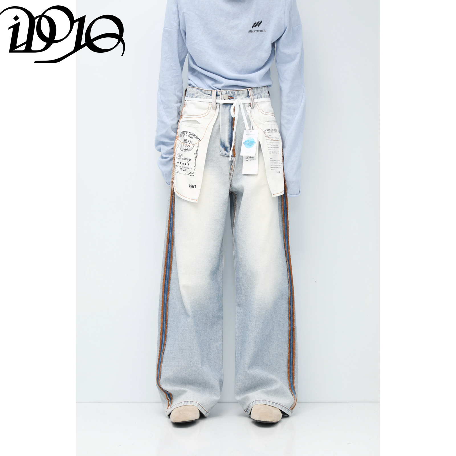 iDojo*中古店淘到的奇怪翻面P2_BLU_JEANS牛仔裤cleanfit