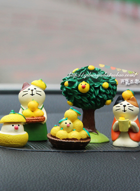 可爱少女心桌面装饰摆件树脂日式