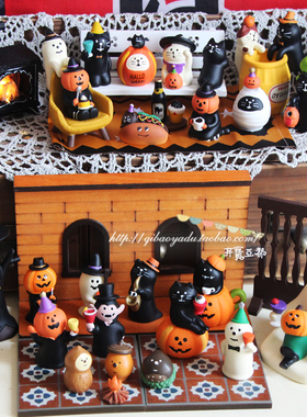 日式风南瓜猫ins树脂免邮摆件