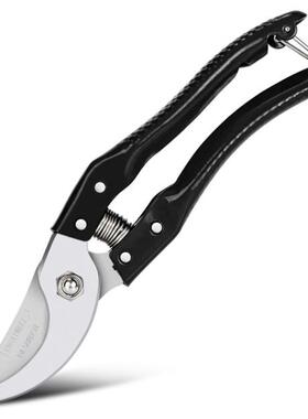 得力DL580200工具 修枝剪园林果树花枝剪果农专业粗枝强力剪刀