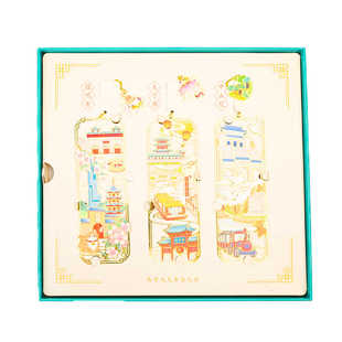 南京旅游纪念品夫子庙鸡鸣寺景点特色文创意金属书签原创设计礼物