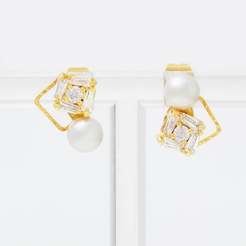 【耳针】「raffine 金」日本京都琉璃馆 手工原创耳针 气质百搭