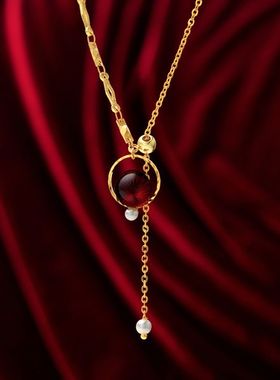 【项链】「绯影」日本京都琉璃 手工原创项链