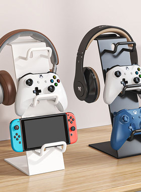 游戏手柄支架桌面收纳挂架xbox ps5 switch游戏机耳机架创意通用