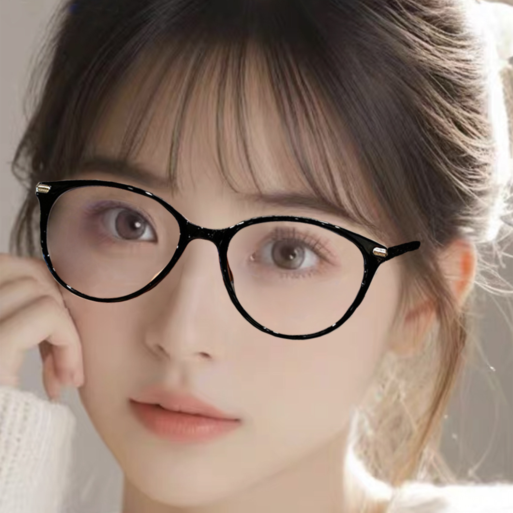 高档新款洋气优雅显年防蓝光加膜老花镜护目高清树脂女士妈妈轻款