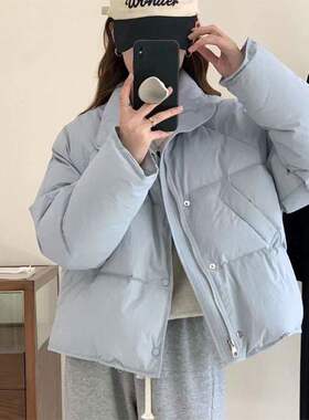 羽绒宽松棉服女年新款矮