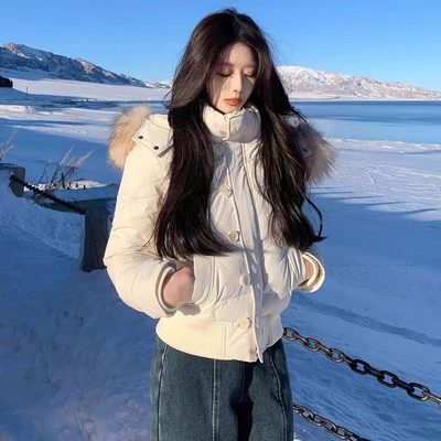 南区菲奥娜藏青可脱卸帽