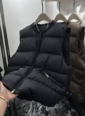 加厚羽绒棉服马甲女2025