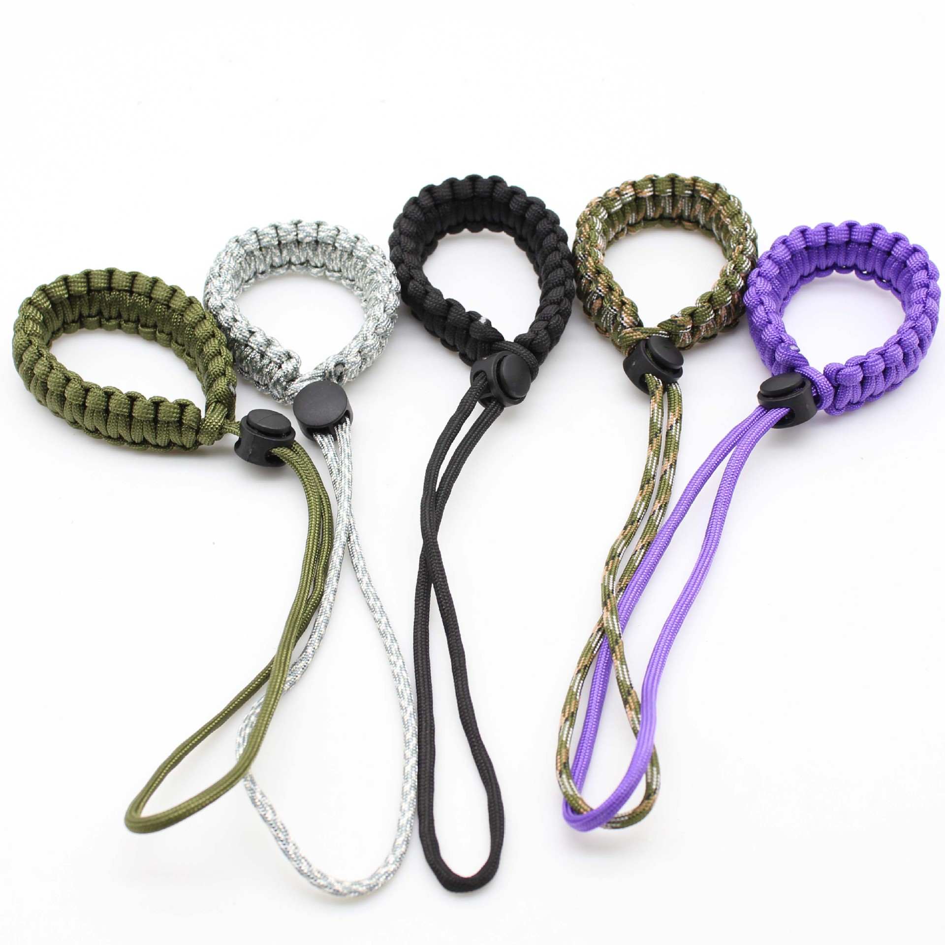 户外求生手链相机腕带伞绳编织绳挂件 手腕通用编织伞绳手环腕带