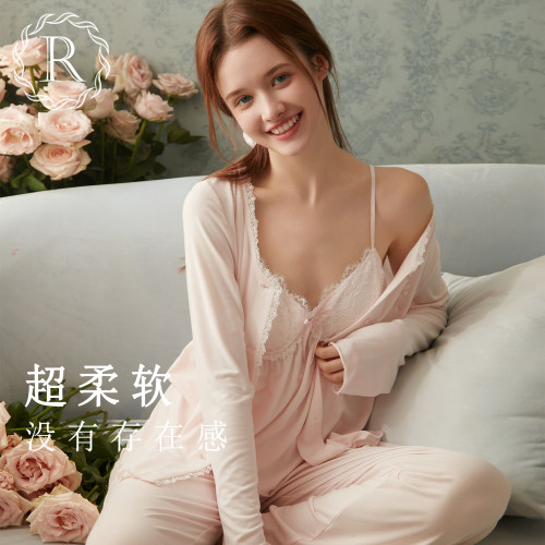 RoseTree少女莫代尔睡衣三件套