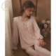 蕾丝独特绝美家居服套装 长袖 带胸垫 春秋季 RoseTree宫廷风睡衣女款