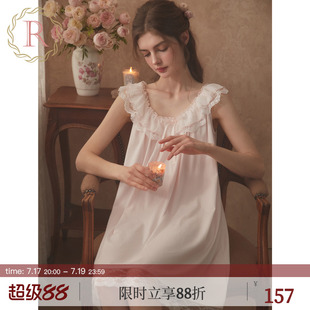 RoseTree吊带睡裙女士夏季蕾丝甜美少女宫廷公主风睡衣2026新款